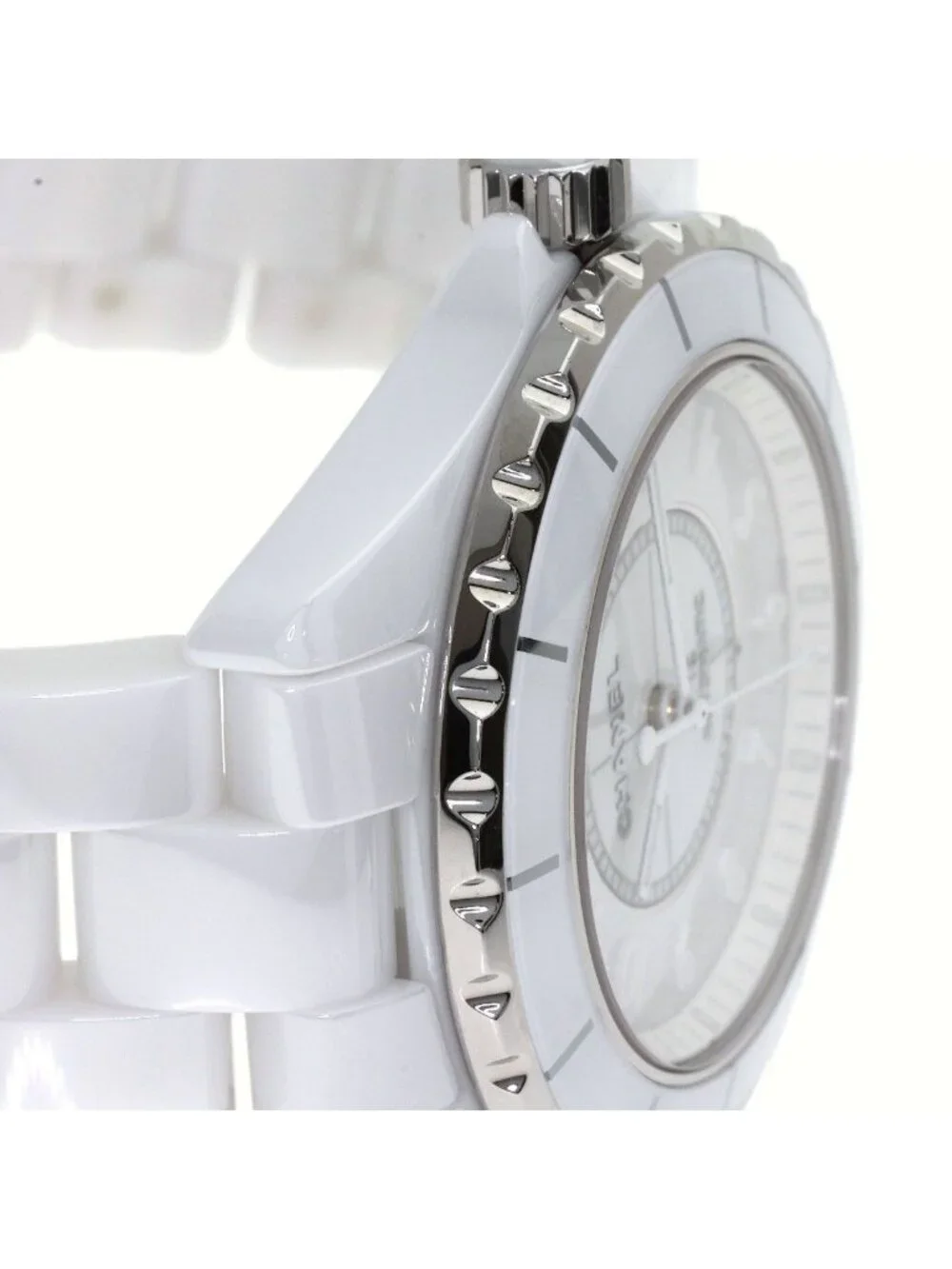 Chanel White Phantom 38 Watch Ceramic